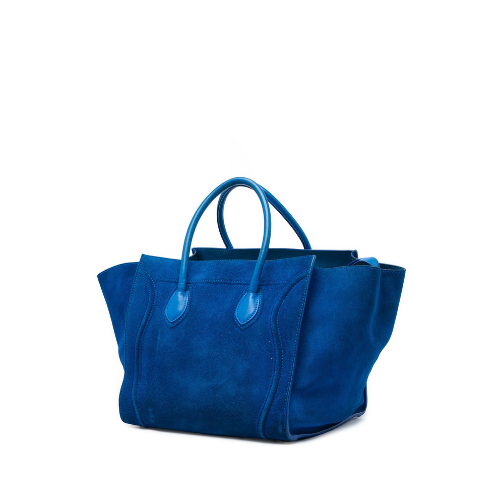 Pre-Loved Celine Medium Suede Phantom Luggage Tote - Picture 2 of 6
